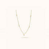 Crystal Station Necklace - Necklace - Lulu Ave Body Jewelery