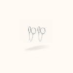 Double Plain Huggie Chain - Huggies - Lulu Ave Body Jewelery