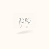 Double Plain Huggie Chain - Huggies - Lulu Ave Body Jewelery