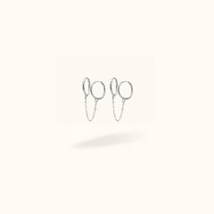 Double Plain Huggie Chain - Huggies - Lulu Ave Body Jewelery