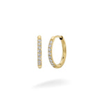 Gold Medium Crystal Huggies - Huggies - Lulu Ave Body Jewelery