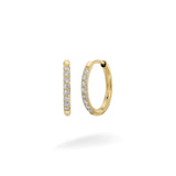 Gold Medium Crystal Huggies - Huggies - Lulu Ave Body Jewelery
