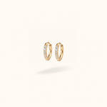 Gold Titanium Crystal Huggies - Huggies - Lulu Ave Body Jewelry