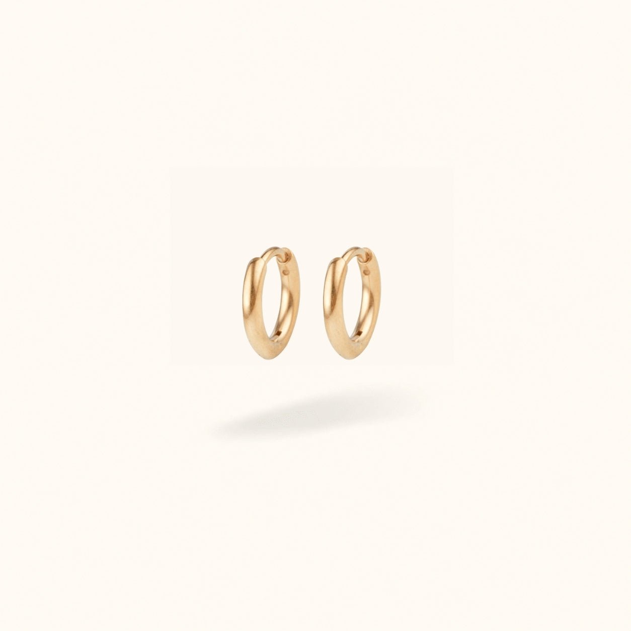Gold Titanium Plain Huggies - Huggies - Lulu Ave Body Jewelery