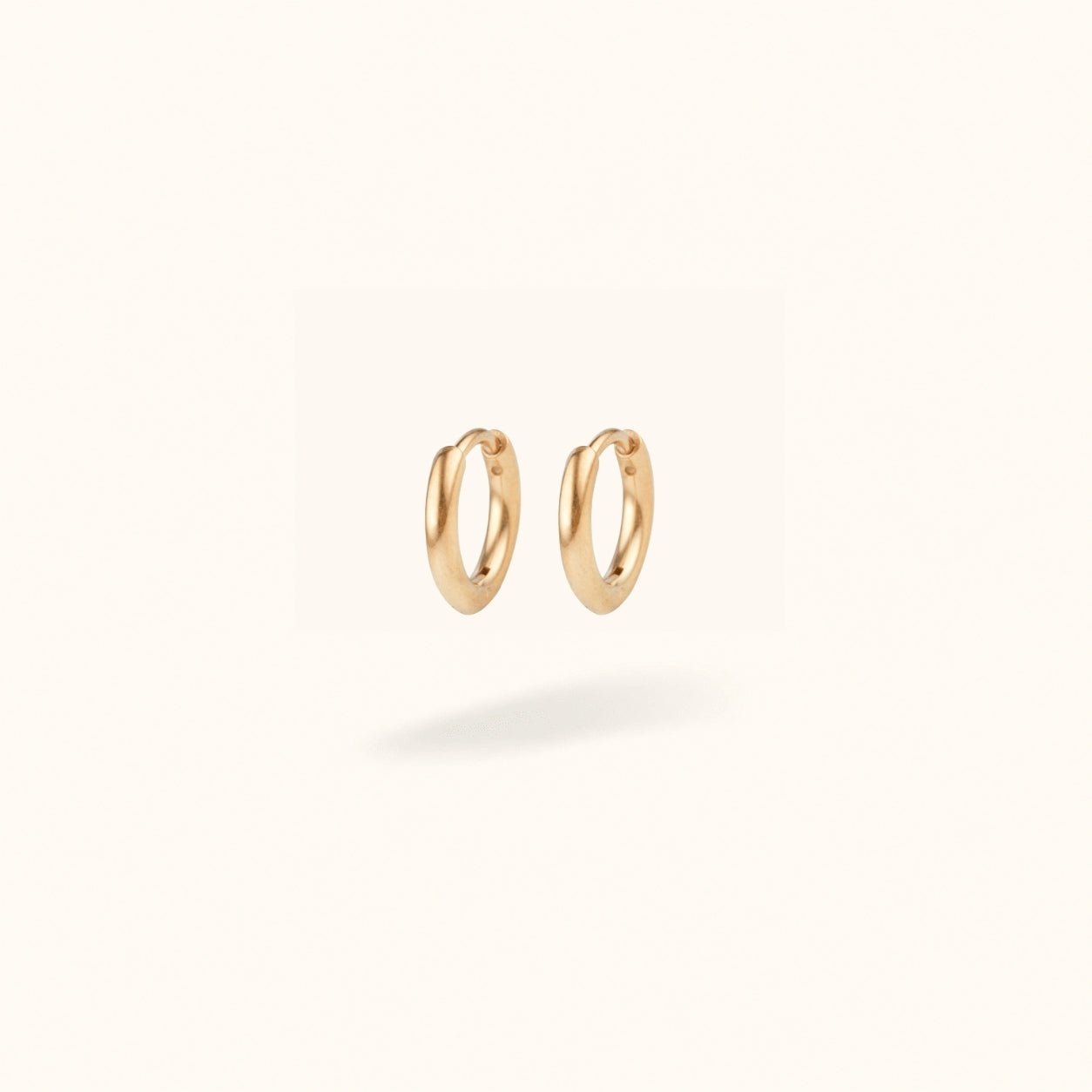Gold Titanium Plain Huggies - Huggies - Lulu Ave Body Jewelery