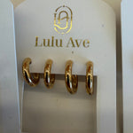 Gold Vermeil Chunky Huggies - Lulu Ave Body Jewelery