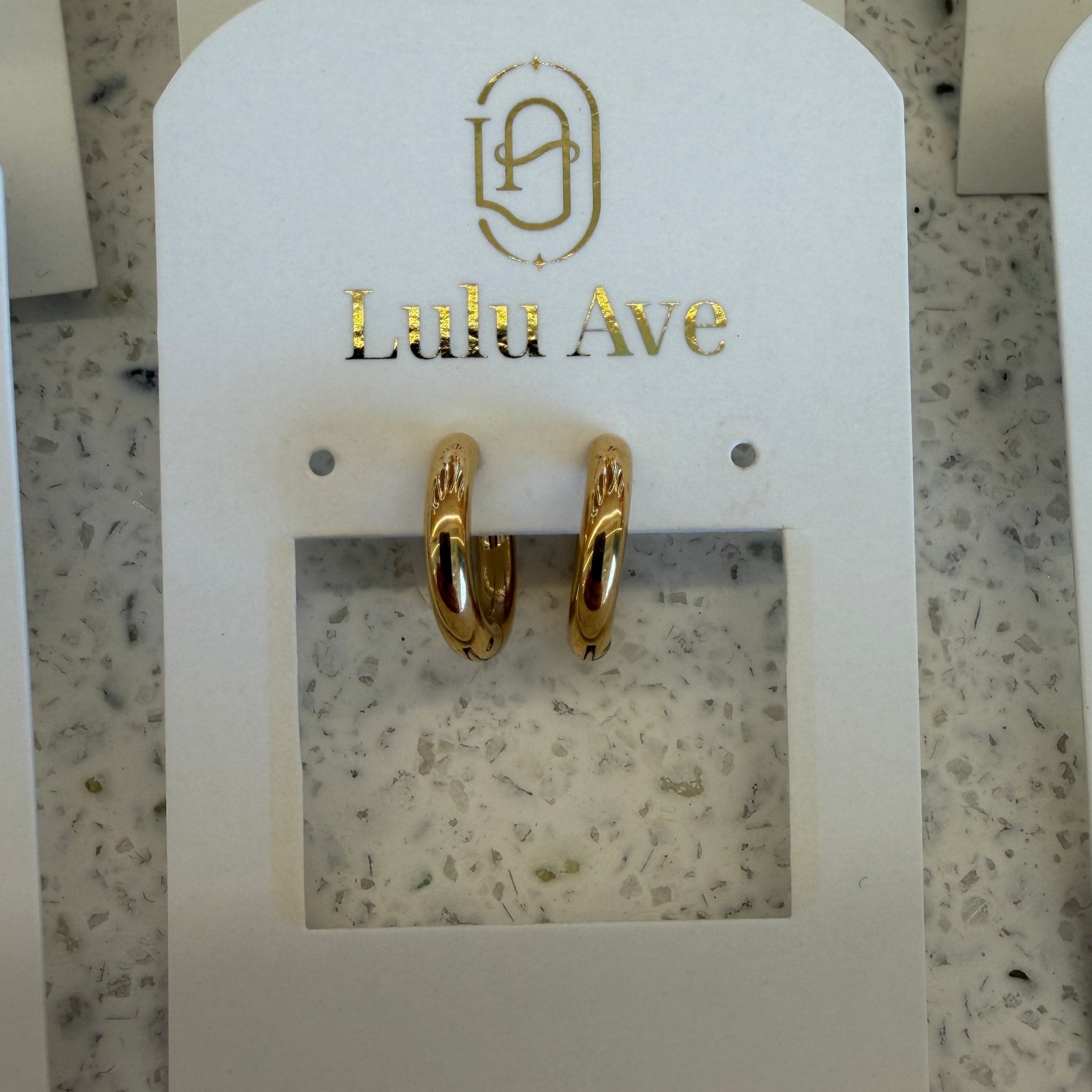 Gold Vermeil Chunky Huggies - Lulu Ave Body Jewelery