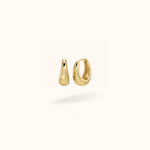 Gold Vermeil Tear Drop Huggies - Lulu Ave Body Jewelery