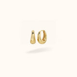 Gold Vermeil Tear Drop Huggies - Lulu Ave Body Jewelery