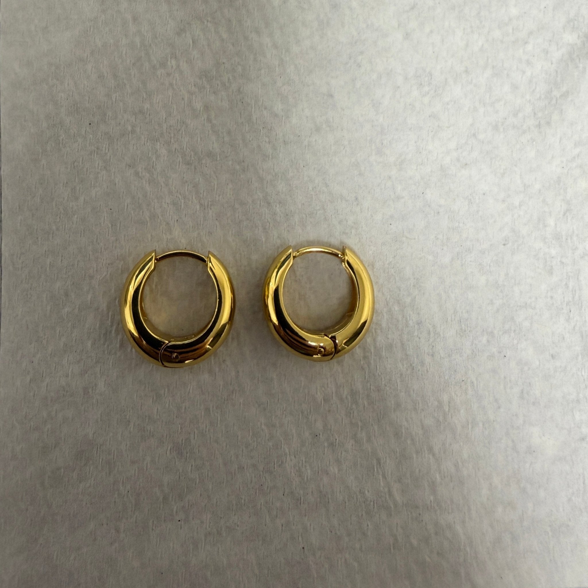 Gold Vermeil Tear Drop Huggies - Lulu Ave Body Jewelery