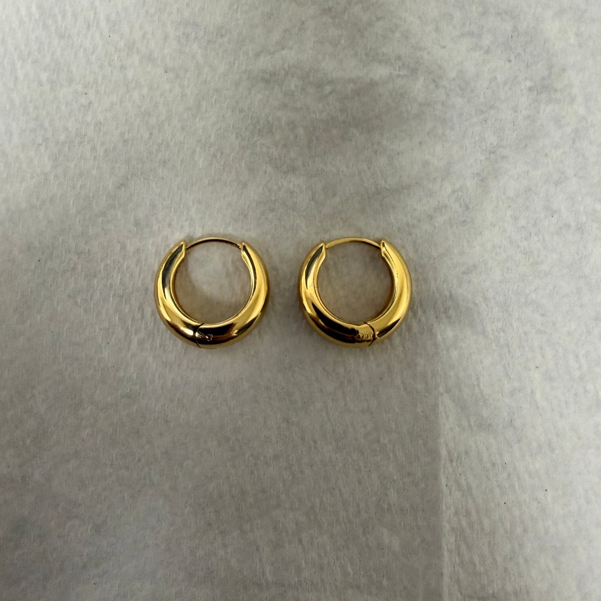 Gold Vermeil Tear Drop Huggies - Lulu Ave Body Jewelery