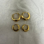 Gold Vermeil Tear Drop Huggies - Lulu Ave Body Jewelery