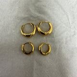 Gold Vermeil Tear Drop Huggies - Lulu Ave Body Jewelery