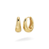 Gold Vermeil Tear Drop Huggies - Lulu Ave Body Jewelery