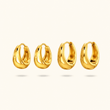 Gold Vermeil Tear Drop Huggies - Lulu Ave Body Jewelery