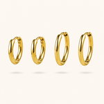 Plain Surgical Steel Huggies (Gold) - Lulu Ave Body Jewelery