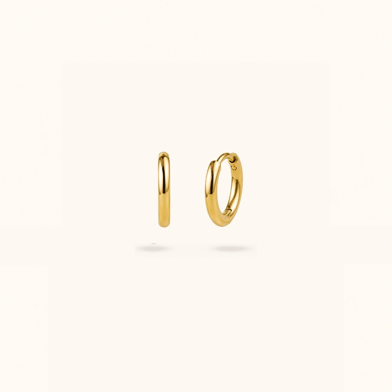 Plain Surgical Steel Huggies (Gold) - Lulu Ave Body Jewelery