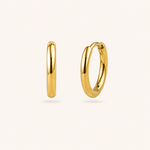 Plain Surgical Steel Huggies (Gold) - Lulu Ave Body Jewelery