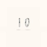 Plain Surgical Steel Huggies (Silver) - Lulu Ave Body Jewelery