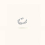 Silver Crystal Infinity Cuff - Cuff - Lulu Ave Body Jewelery
