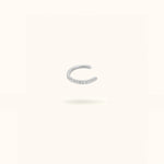 Silver Crystal Lined Cuff - Cuff - Lulu Ave Body Jewelery