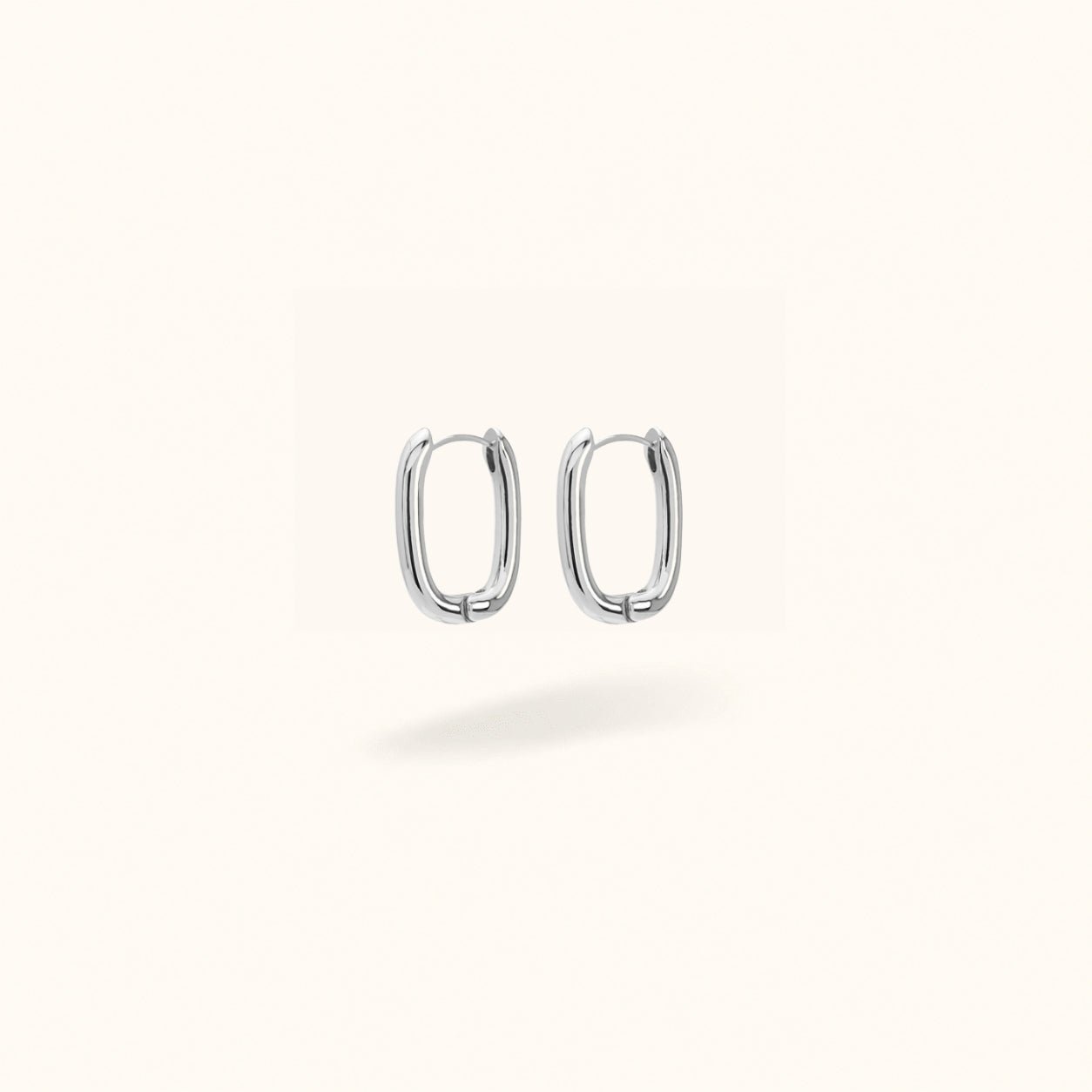 Silver Oval Huggies - Huggies - Lulu Ave Body Jewelery