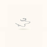 Silver Stud with Cuff Chain - Cuff - Lulu Ave Body Jewelery