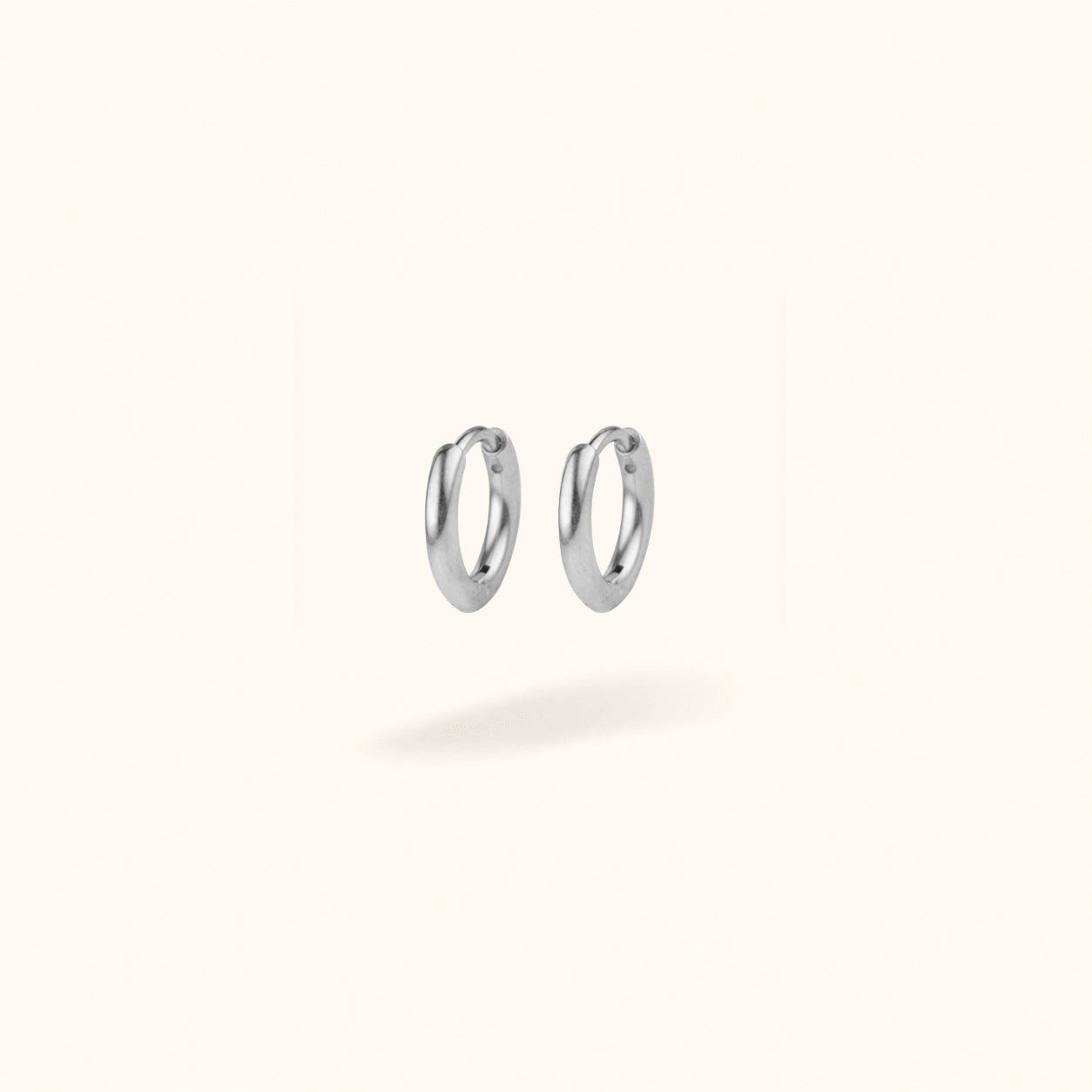 Silver Titanium Plain Huggies - Huggies - Lulu Ave Body Jewelery