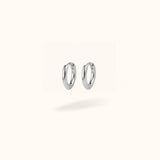 Silver Titanium Plain Huggies - Huggies - Lulu Ave Body Jewelery