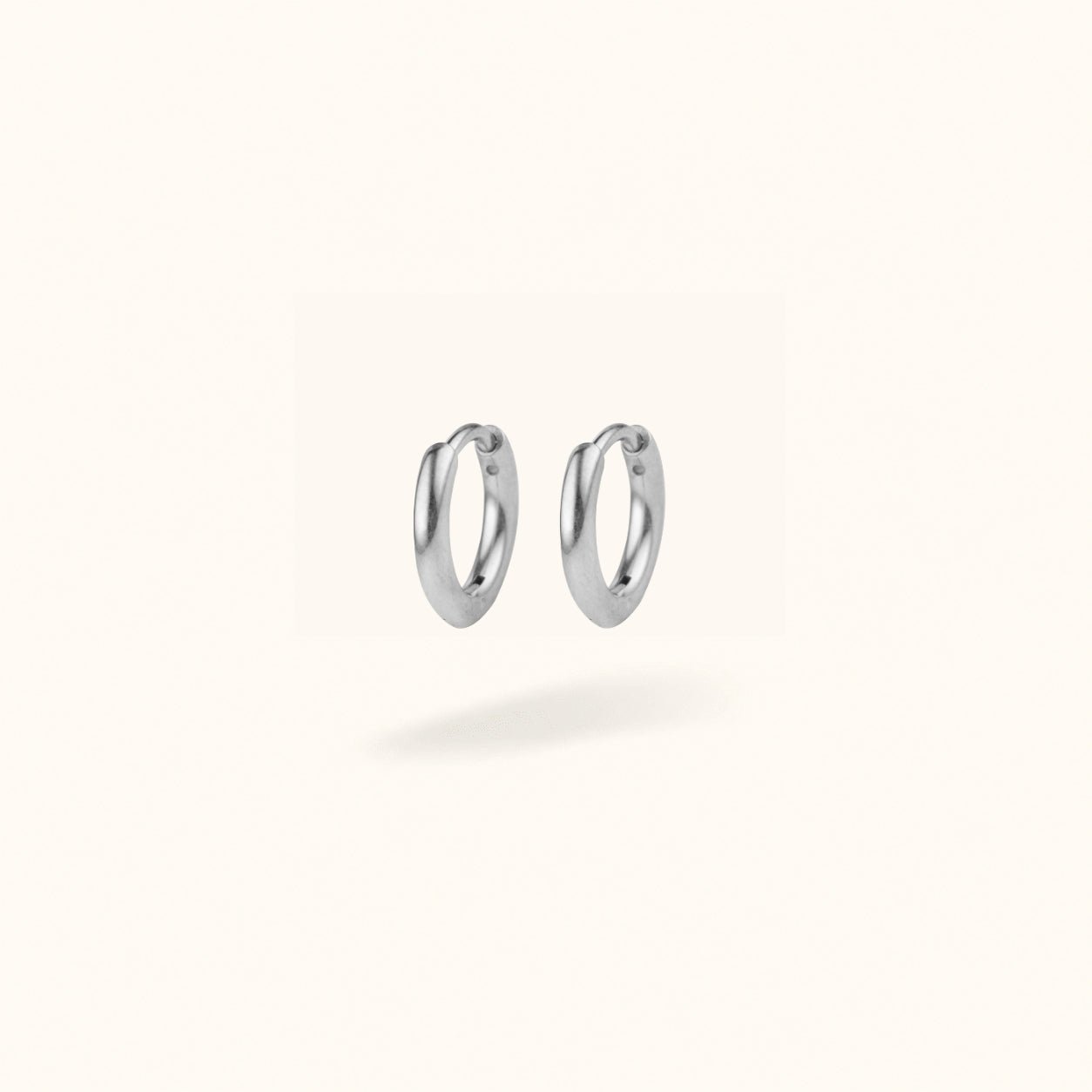 Silver Titanium Plain Huggies - Huggies - Lulu Ave Body Jewelery
