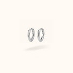 Silver Titanium Plain Huggies - Huggies - Lulu Ave Body Jewelery