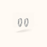 Silver Titanium Plain Huggies - Huggies - Lulu Ave Body Jewelery