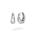 Silver Vermeil Tear Drop Huggies - Earrings - Lulu Ave Body Jewelery