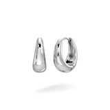 Silver Vermeil Tear Drop Huggies - Earrings - Lulu Ave Body Jewelery