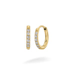 Small Gold Crystal Huggies - Huggies - Lulu Ave Body Jewelery