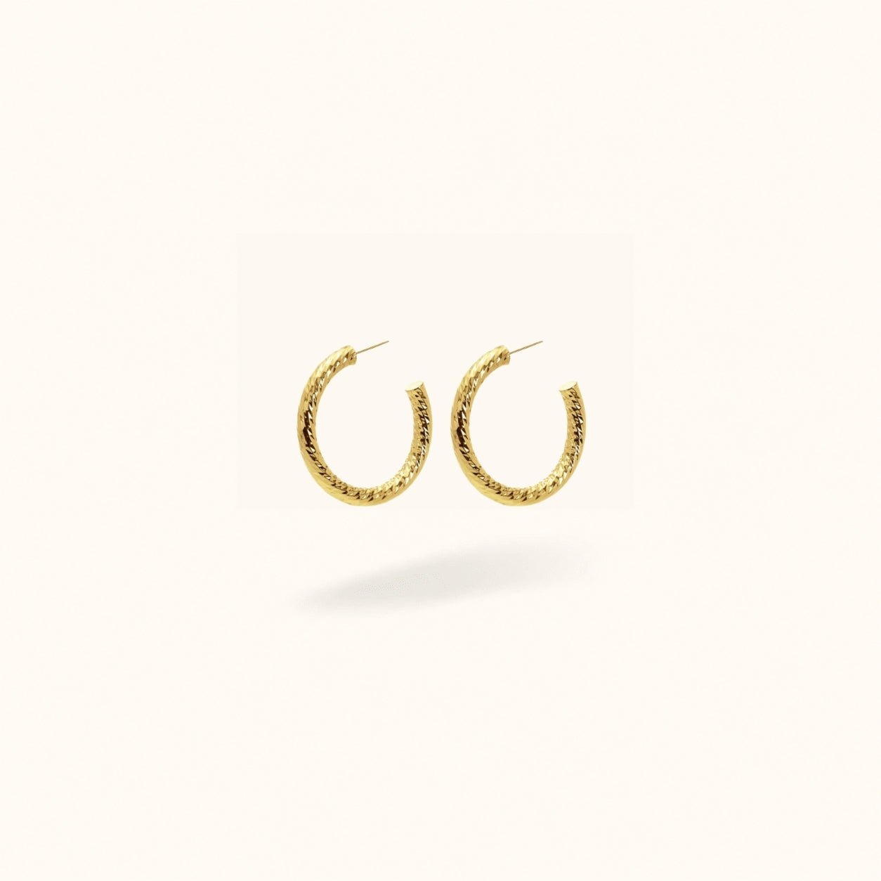 Sparkle Twisted Hoops - Hoops - Lulu Ave Body Jewelery