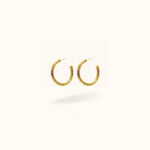 Sparkle Twisted Hoops - Hoops - Lulu Ave Body Jewelery