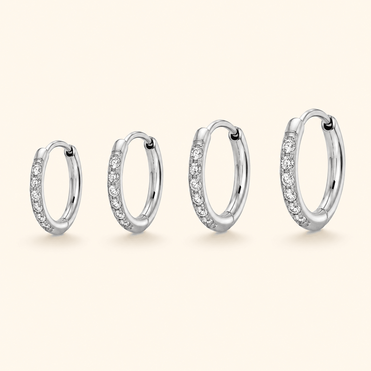 Surgical Steel Crystal Huggies - Lulu Ave Body Jewelery