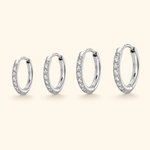 Surgical Steel Crystal Huggies - Lulu Ave Body Jewelery