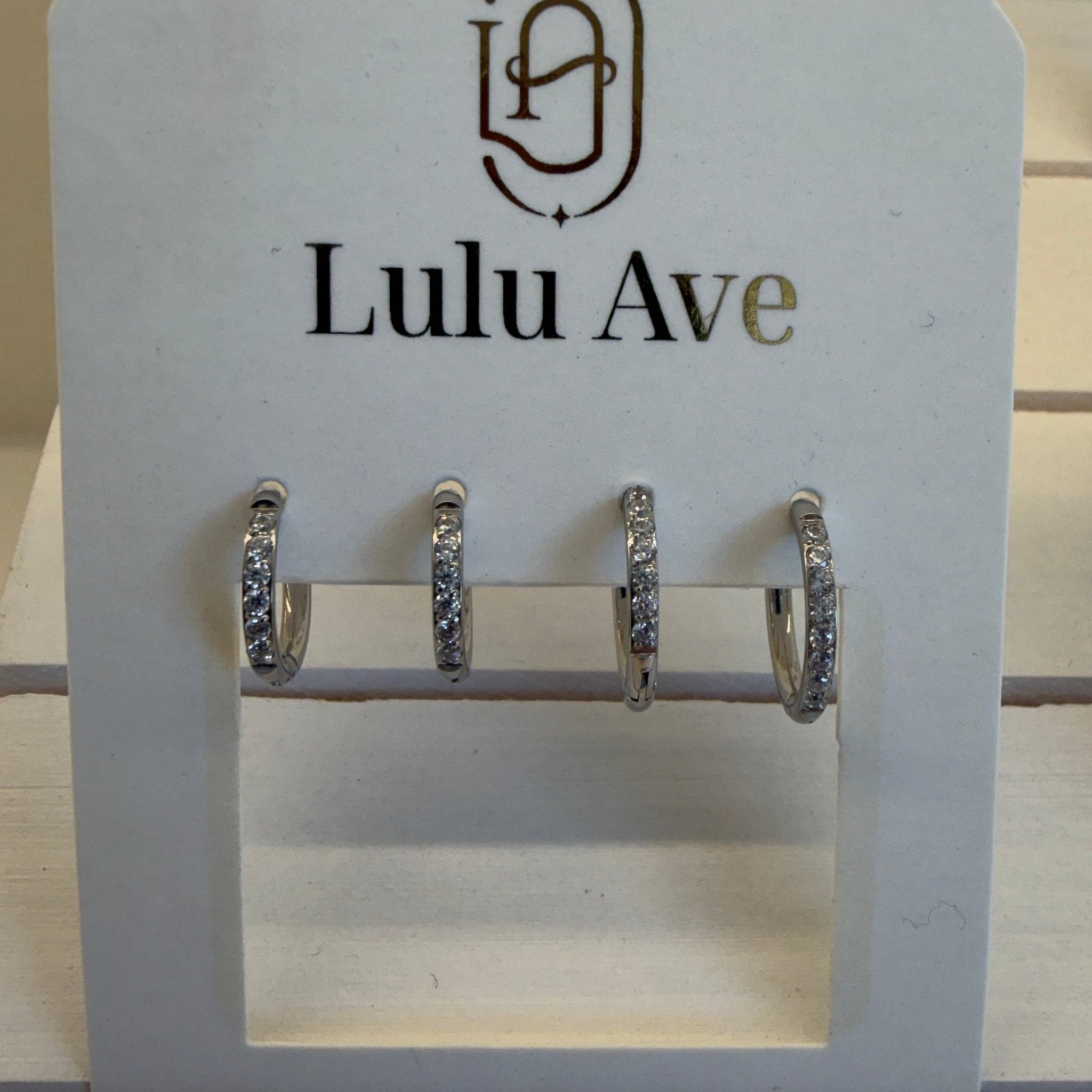 Surgical Steel Crystal Huggies - Lulu Ave Body Jewelery
