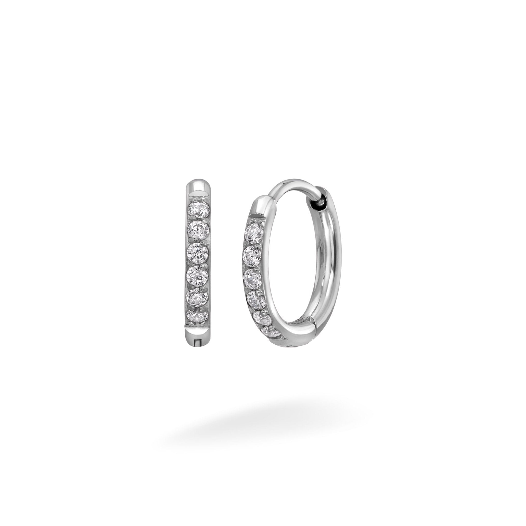 Surgical Steel Crystal Huggies - Lulu Ave Body Jewelery