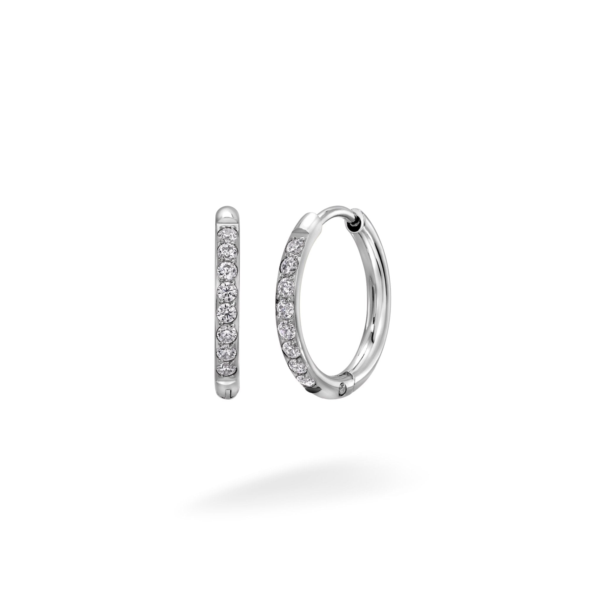 Surgical Steel Crystal Huggies - Lulu Ave Body Jewelery