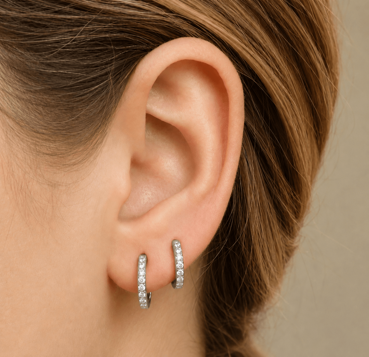Surgical Steel Crystal Huggies - Lulu Ave Body Jewelery