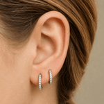 Surgical Steel Crystal Huggies - Lulu Ave Body Jewelery