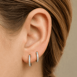 Surgical Steel Crystal Huggies - Lulu Ave Body Jewelery