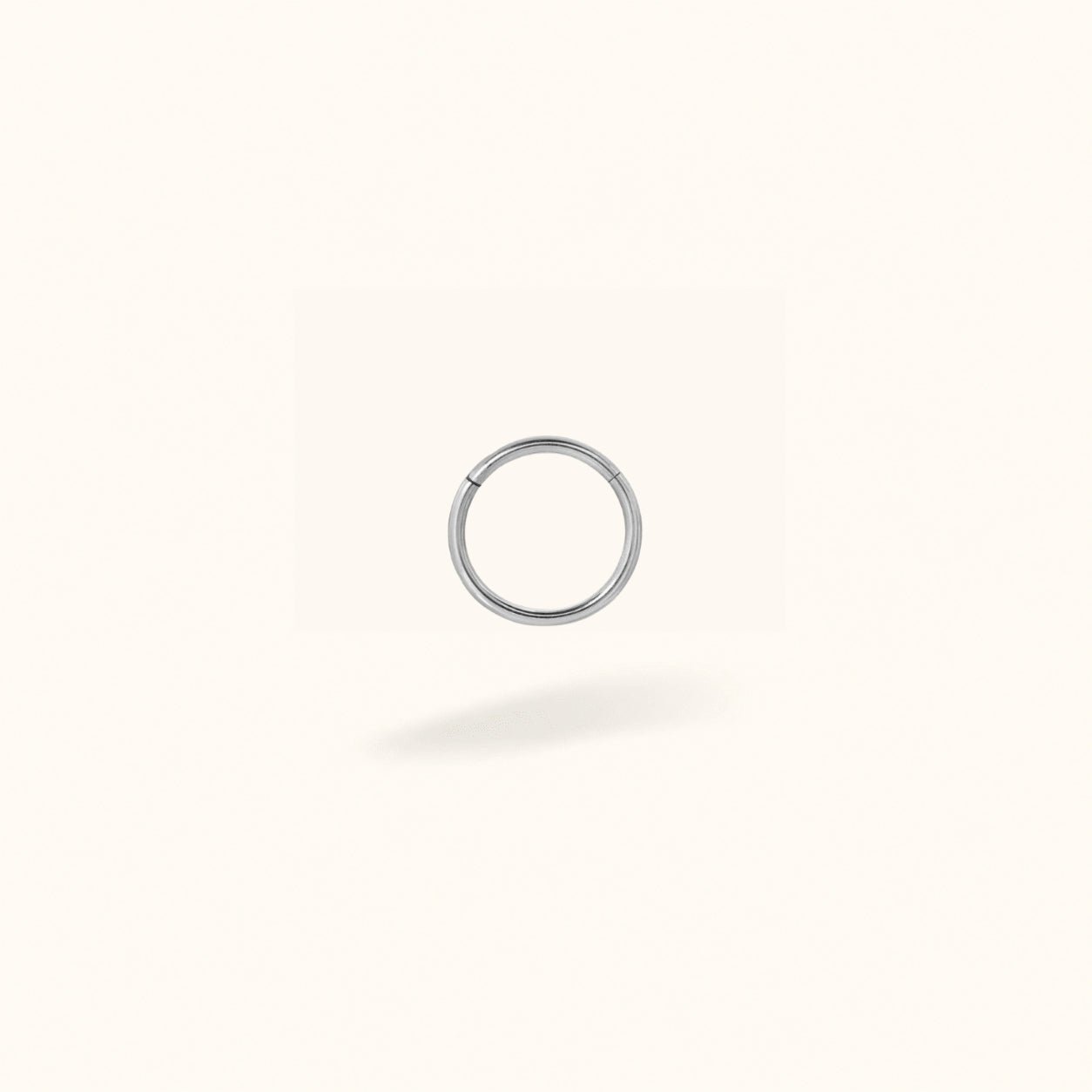 Titanium 16g Plain Hinged Ring - Hinged Ring - Lulu Ave Body Jewelery