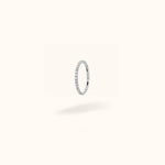 Titanium 18G Crystal Hinged Ring - Hinged Ring - Lulu Ave Body Jewelery