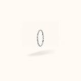 Titanium 18G Crystal Hinged Ring - Hinged Ring - Lulu Ave Body Jewelery