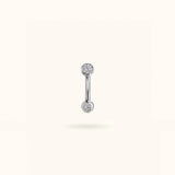 Titanium Bezel Rook Barbell - Rook - Lulu Ave Body Jewelery