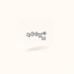 Titanium Crystal 5 Cluster - Earrings - Lulu Ave Body Jewelery